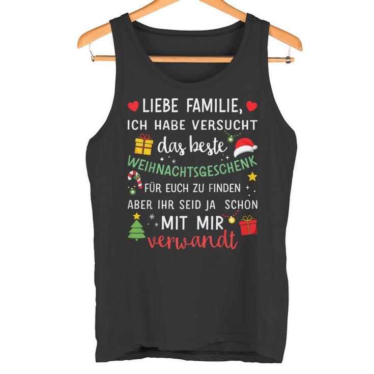 Versucht Beste Für Familie Christmas Tank Top