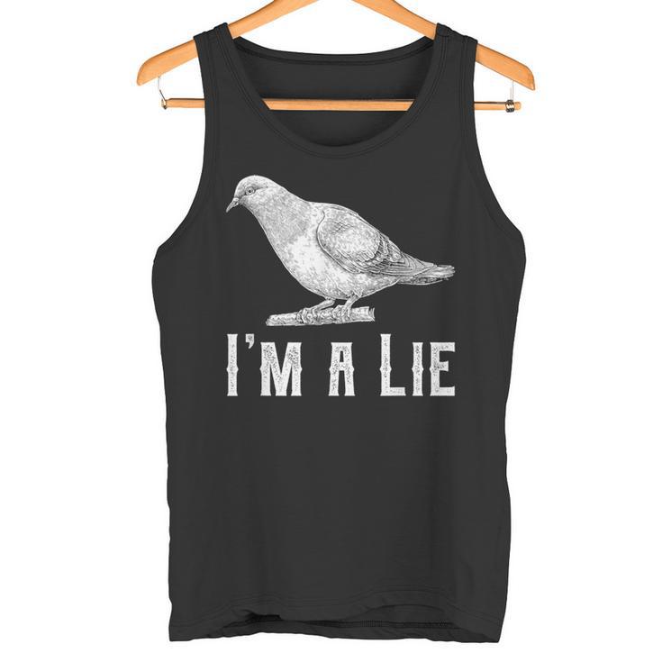 Vintage I Am A Lie Bird Aren't Real Spies Great Tank Top