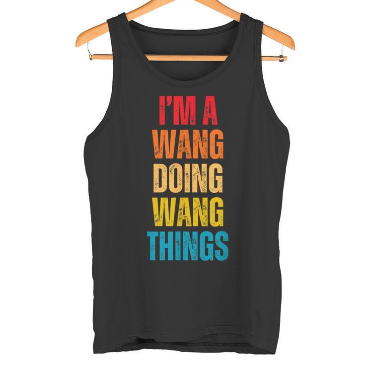 Wang Proud Family Retro Reunion Surname Tank Top