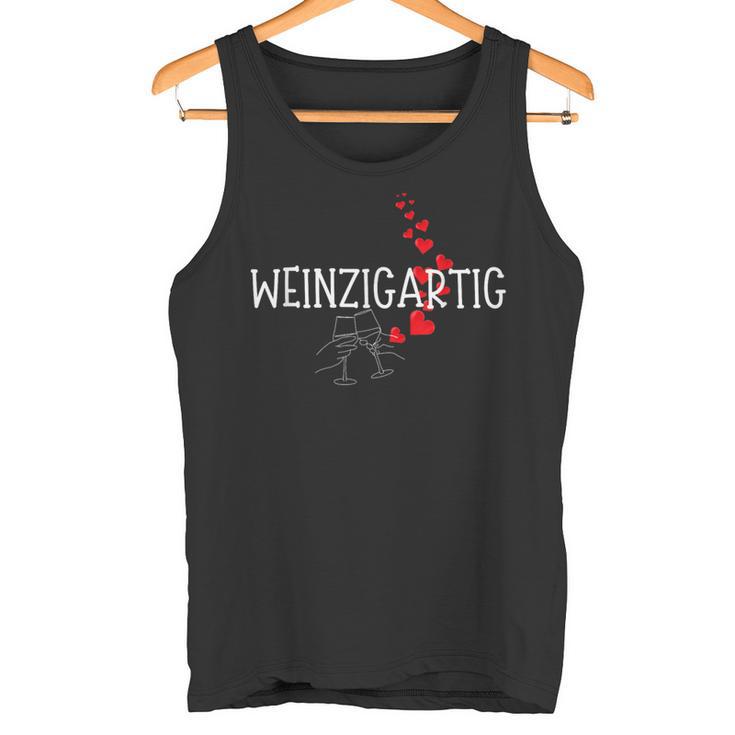 Weinzigartig Wein Weintrinker Genießer Weinliebhaber Tank Top