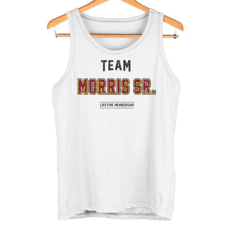 Distressed Team Morris Sr Proud Family Nachname Nachname Tank Top