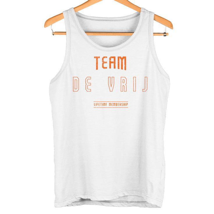 Distressed Teamanrij Proud Family Last Name Tank Top