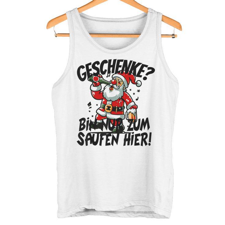 Geschenke Nur Zum Saufen Hier Bier Alkohol German Langu Tank Top