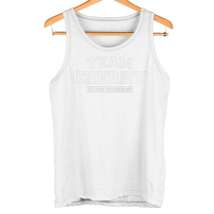 Team Cherry Proud Family Name Surname Raglan Tank Top