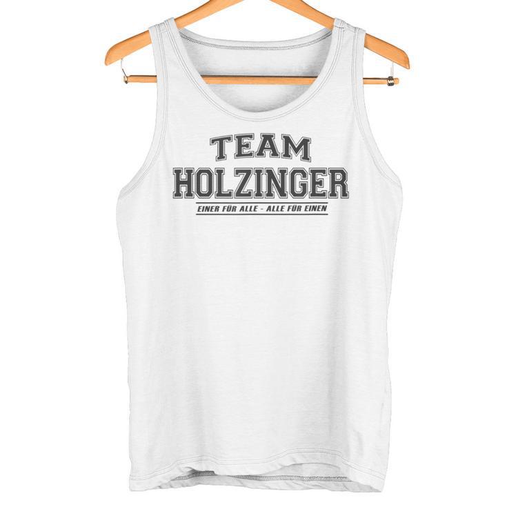 Team Holzinger Stolze Familie Nachname Geschenk Tank Top