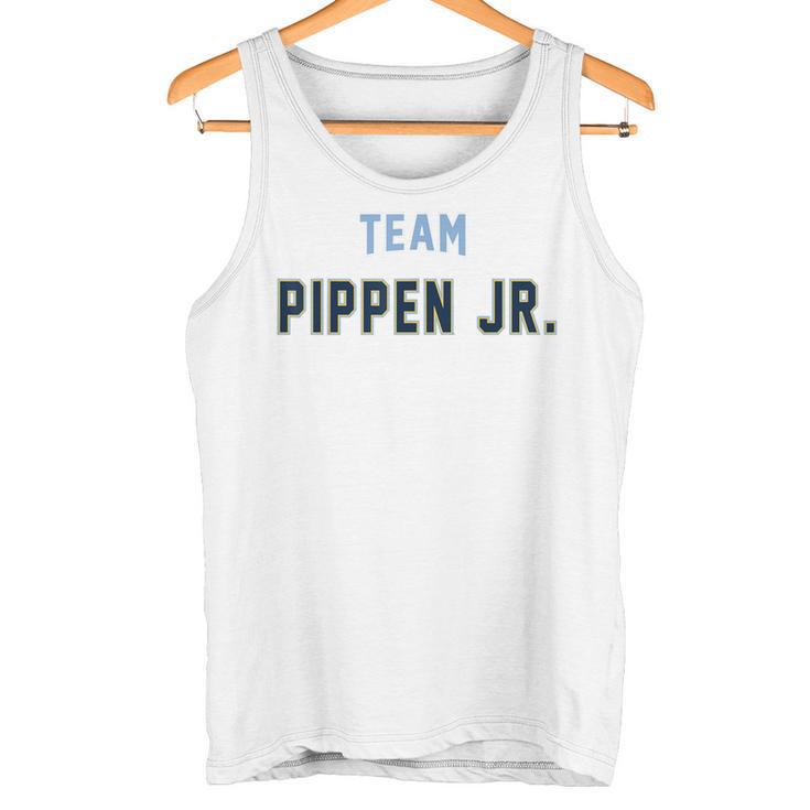 Team Pippen Jr Last Name Proud Family Last Name Familia Blue Tank Top