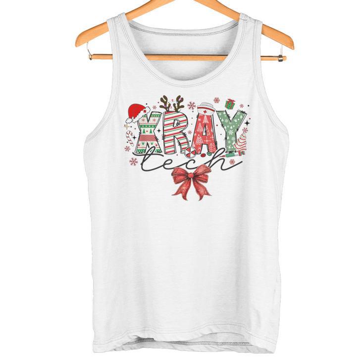 Xray Tech Christmas Coquette Bow Rad Tech Radiology Tank Top