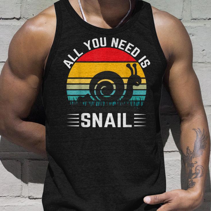 Alles Was Du Brauchst Ist Schnecke Tank Top Geschenke für Ihn