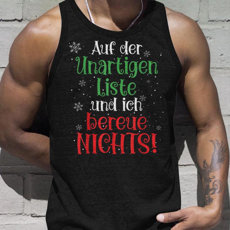 Auf Der Unartigen Liste Christmas Outfit Christmas Tank Top Geschenke für Ihn