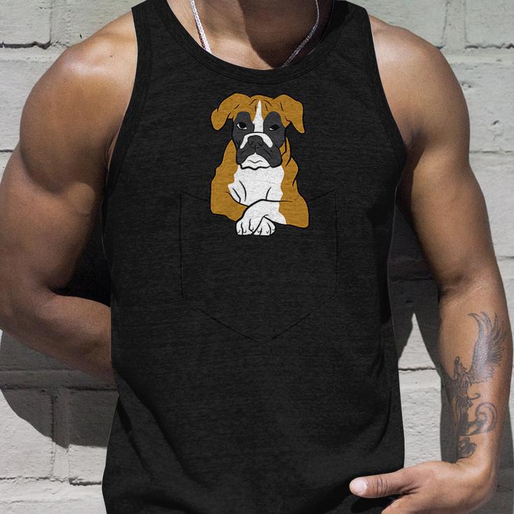 Boxer Dog In Bag Boxer Dog In Bag Dog Boxer Tank Top Geschenke für Ihn