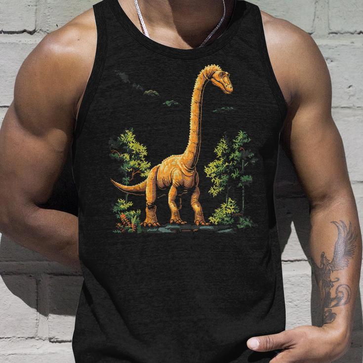 Brachiosaurus Dinosaur Motif Illustration Brachiosaurus Tank Top Geschenke für Ihn