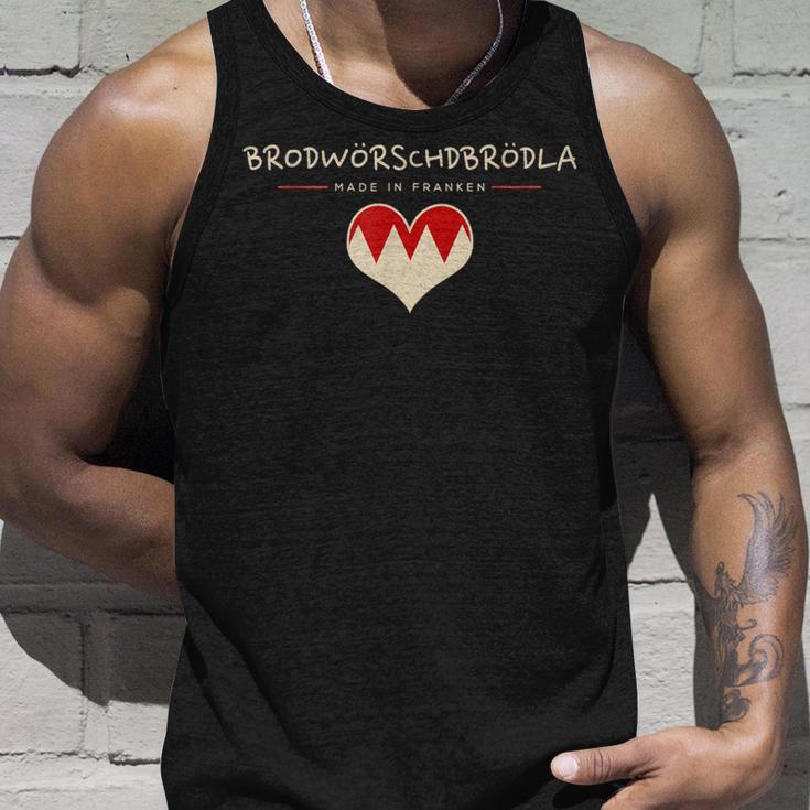 Brodwörschdbrödla Fränggisch Fränkisch Franken Tank Top Geschenke für Ihn