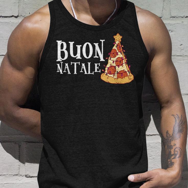 Buon Natale Christmas Italy Pizza Tank Top Geschenke für Ihn