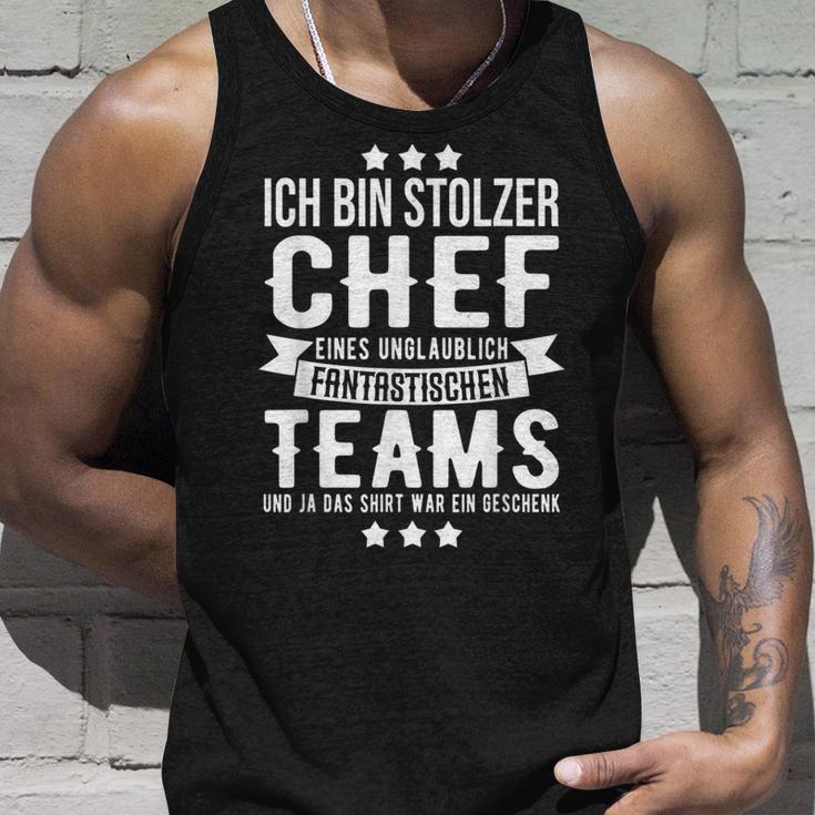 Chef Saying Ich Bin Stolzer Chef Eines Fantastische Teams S Tank Top Geschenke für Ihn