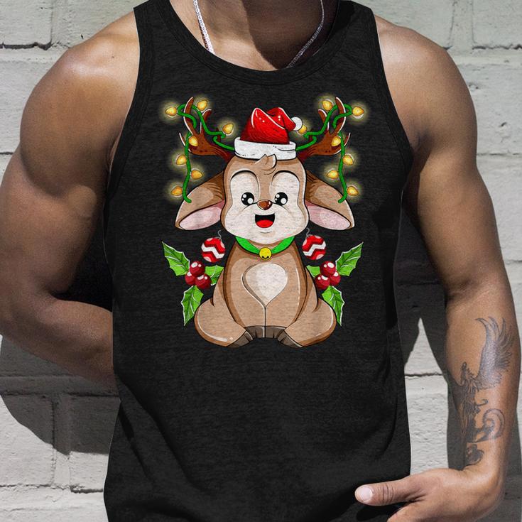 Christmas Cute Reindeer Christmas Tank Top Geschenke für Ihn