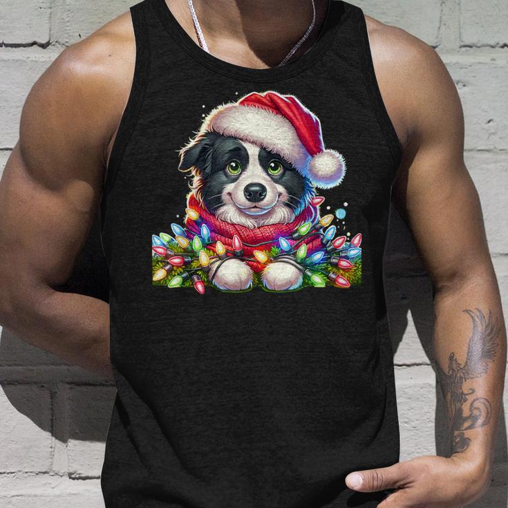 Christmas Hat Border Collie Border Collies Tank Top Geschenke für Ihn