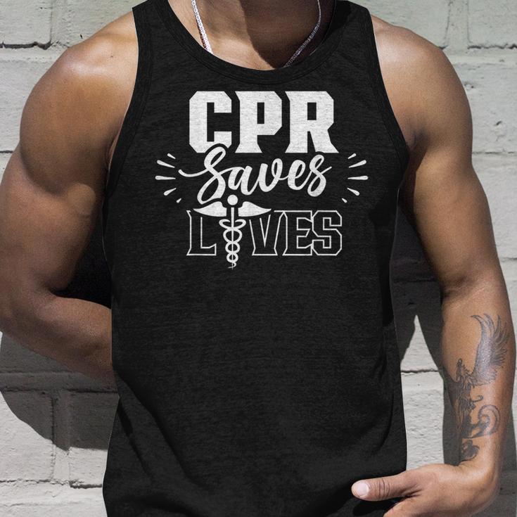 Cpr Rettet Leben Paramedic Emergency Paramedic Profession Tank Top Geschenke für Ihn