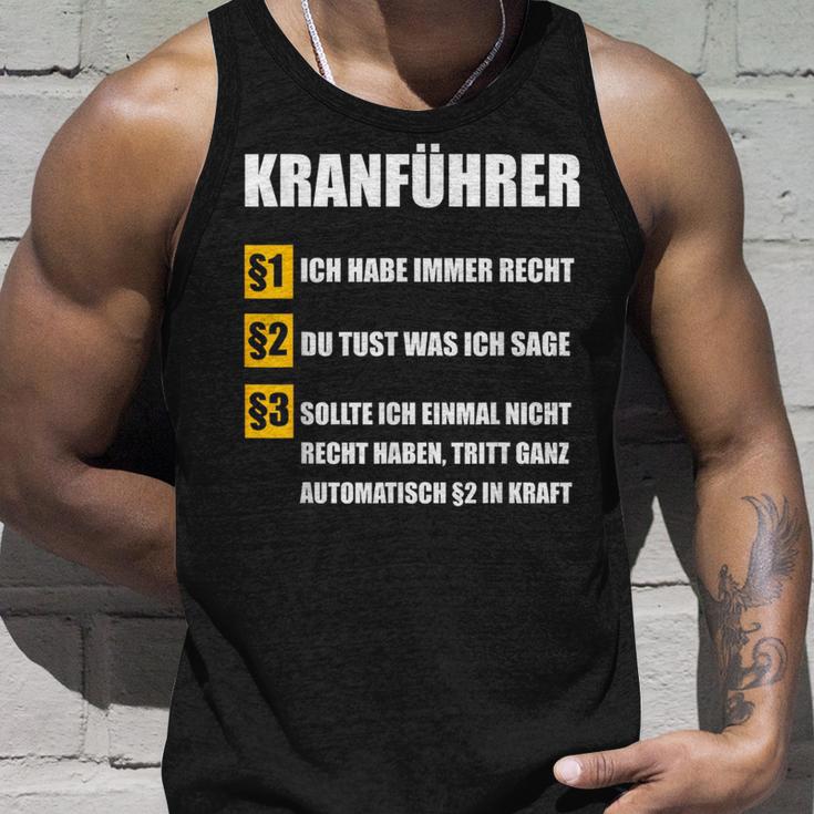 Crane Driver Tank Top Geschenke für Ihn