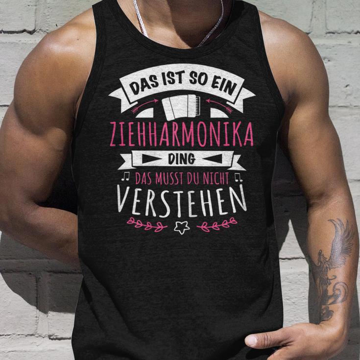 Damen Akkordeon Musiker Das Ist So Ein Ziehharmonika Ding Tank Top Geschenke für Ihn