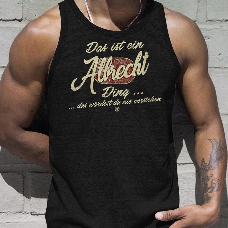 Damen Das Ist Ein Albrecht Ding Lustiges Familie Albrecht Mit-Ausschnitt Tank Top Geschenke für Ihn