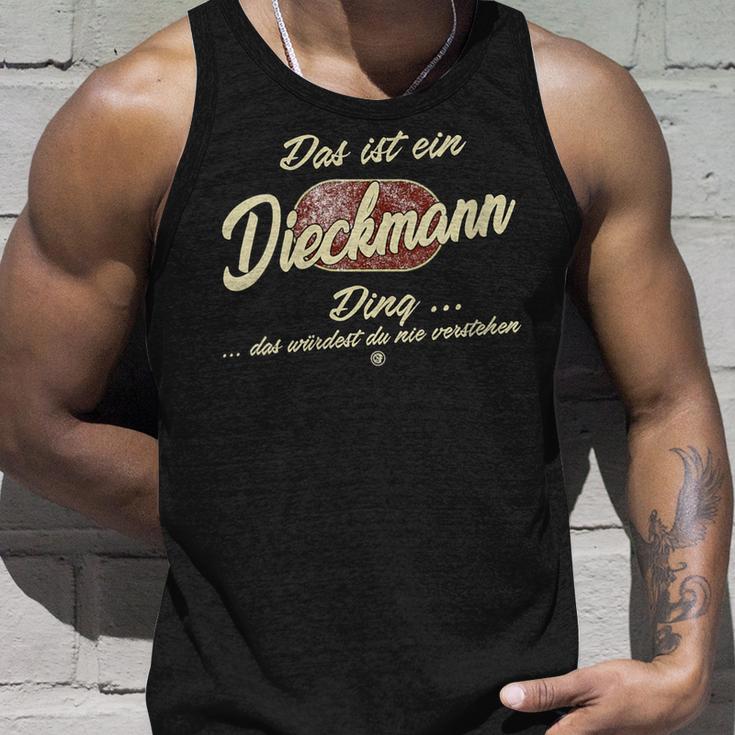 Damen Das Ist Ein Dieckmann Ding Lustiges Familie Dieckmann Mit-Ausschnitt Tank Top Geschenke für Ihn