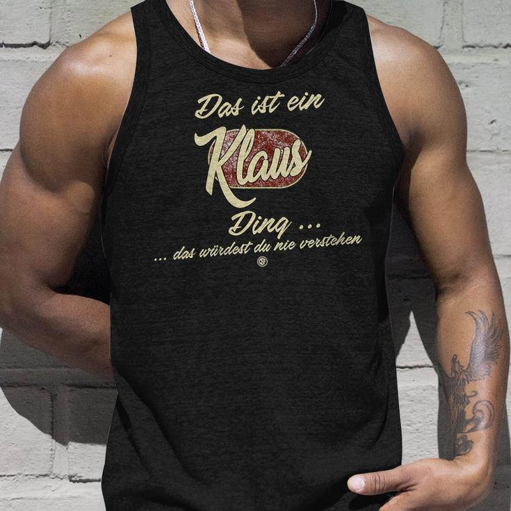 Damen Das Ist Ein Klaus Ding Lustiges Familie Klaus Mit-Ausschnitt Tank Top Geschenke für Ihn