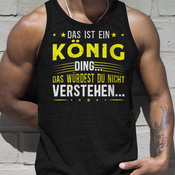 Damen Das Ist Ein König Ding Spruch Für Familie König Mit-Ausschnitt Tank Top Geschenke für Ihn