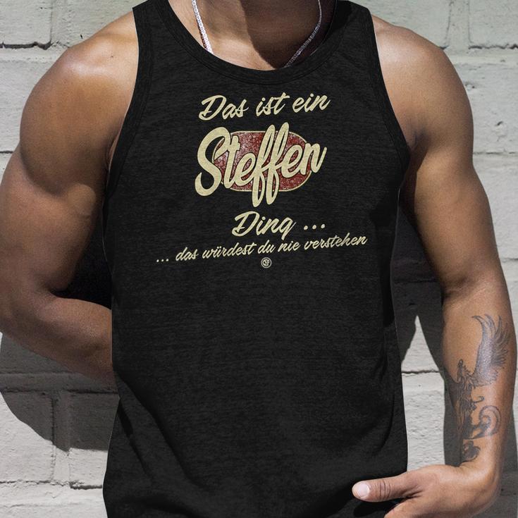 Damen Das Ist Ein Steffen Ding Lustiges Familie Steffen Mit-Ausschnitt Tank Top Geschenke für Ihn