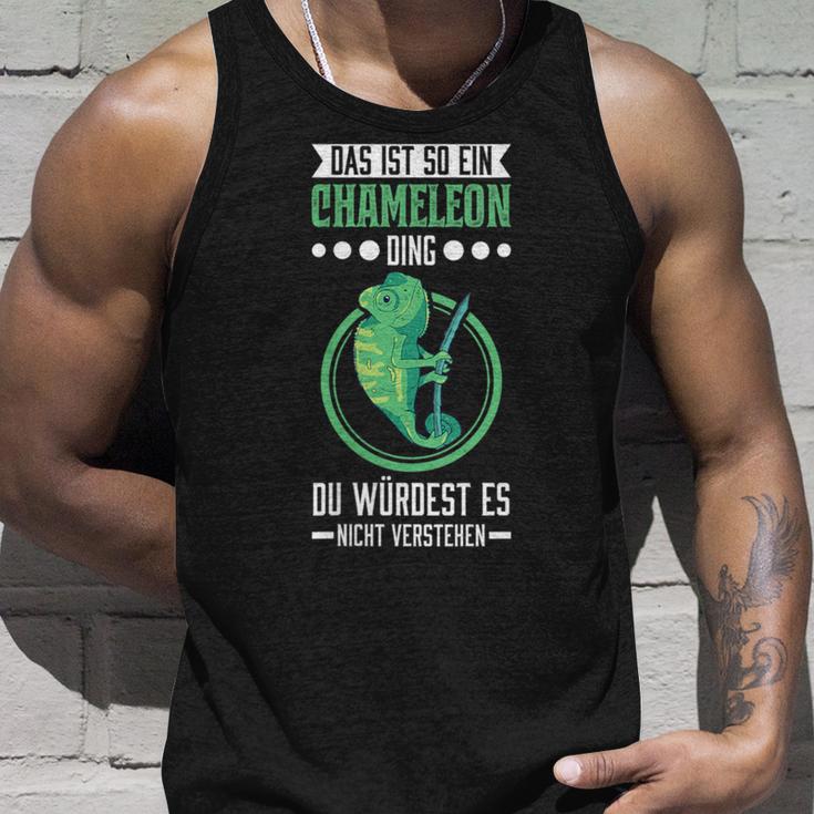 Damen Das Ist So Ein Chameleon Ding Chamäleon Mit-Ausschnitt Tank Top Geschenke für Ihn