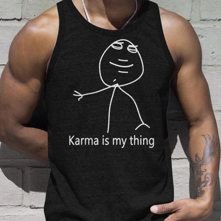 Damen Karma Ist Mein Ding Mit-Ausschnitt Tank Top Geschenke für Ihn