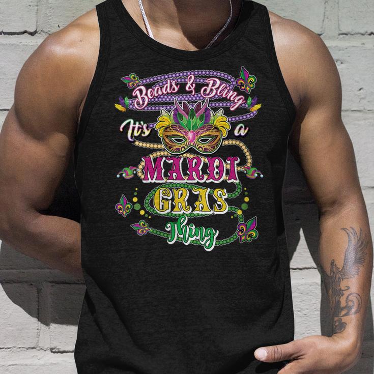 Damen Mardis Gras Perlen Und Bling Es Ist Ein Mardi Gras Ding Mit-Ausschnitt Tank Top Geschenke für Ihn