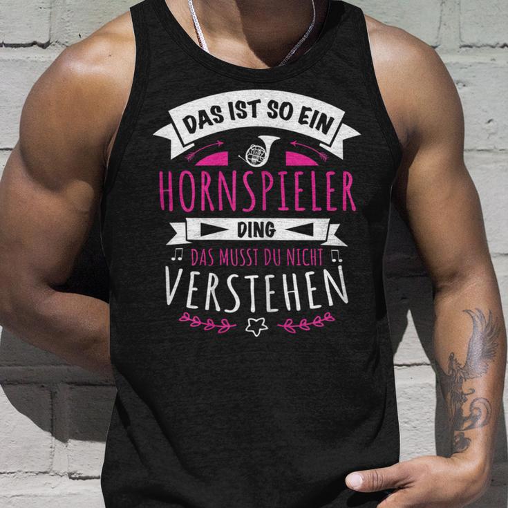 Damen Musiker Hornspieler Das Ist So Ein Horn Ding Tank Top Geschenke für Ihn