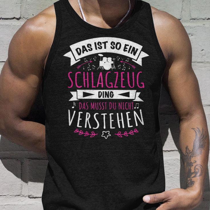 Damen Schlagzeuger Drummer Musiker Das Ist So Ein Schlagzeug Ding Tank Top Geschenke für Ihn