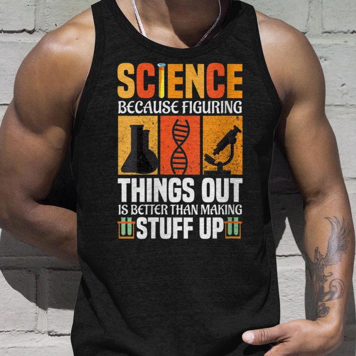 Damen Wissenschaft Weil Es Besser Ist Dinge Herauszufinden Wissenschaft Cool Mit-Ausschnitt Tank Top Geschenke für Ihn