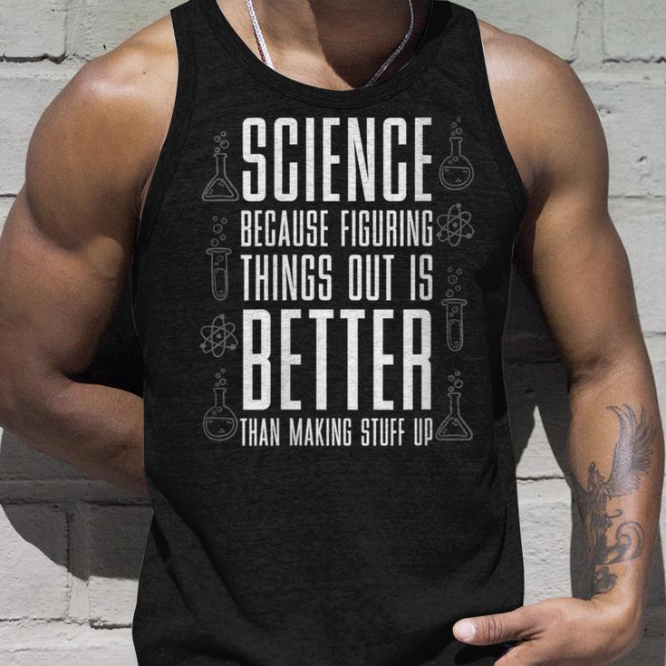 Damen Wissenschaft Weil Es Besser Ist Dinge Zu Erfinden Nerd Mit-Ausschnitt Tank Top Geschenke für Ihn