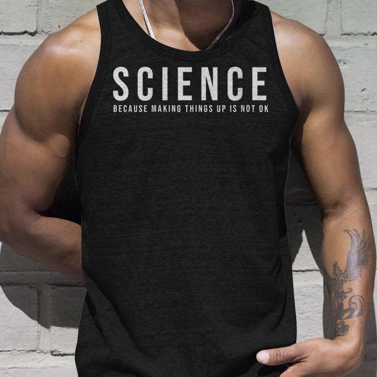 Damen Wissenschaft Weil Es Nicht In Ordnung Ist Dinge Zu Erfinden Mit-Ausschnitt Tank Top Geschenke für Ihn