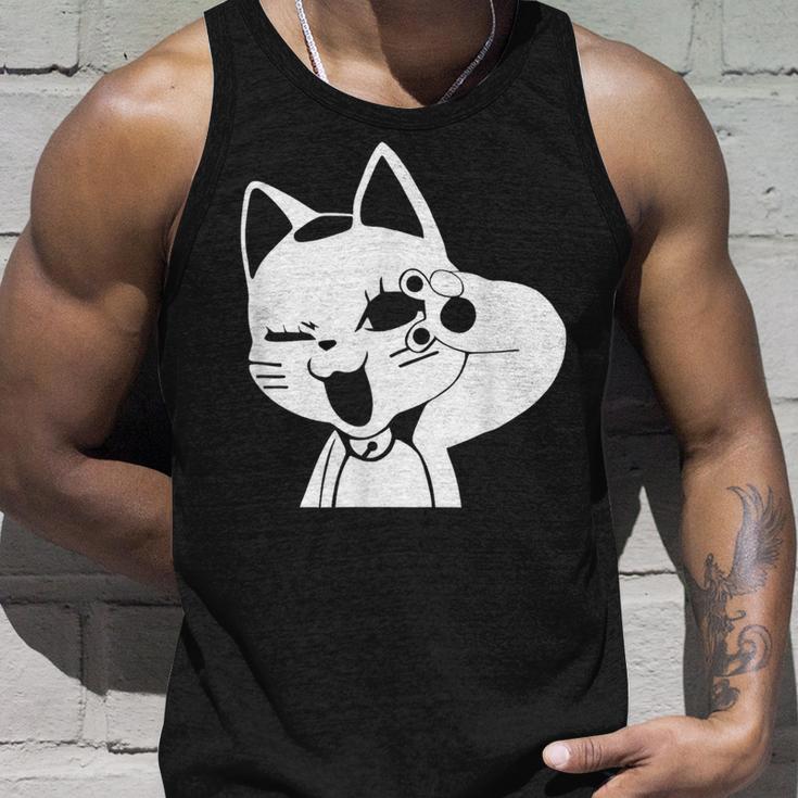 Dandadan Cat Turbo-Granny Cute Anime Manga Cat Tank Top - Monsterry