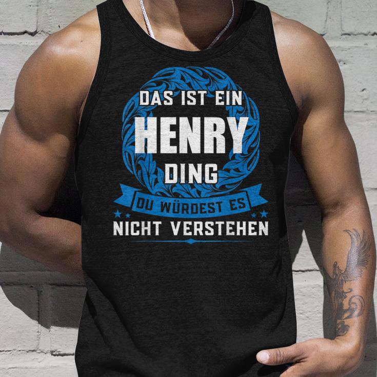 Das Ist Ein Henry Dingorname Tank Top Geschenke für Ihn