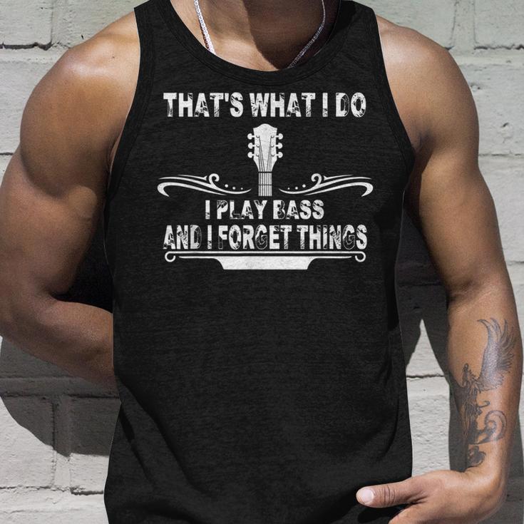 Das Ist Es Was Ich Mache Bass Und Ichergiss Dinge Tank Top Geschenke für Ihn