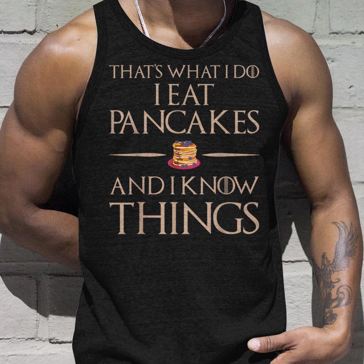 Das Ist Was Ich Esse Und Weiß Dinge Pfannkuchen Tank Top Geschenke für Ihn