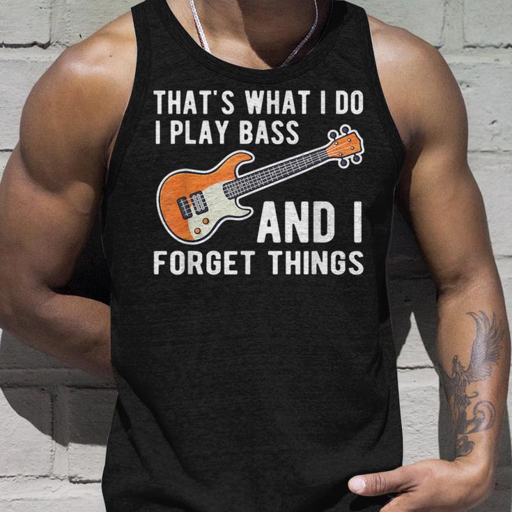 Das Ist Was Ich Tue Ich Spiele Bass Undergesse Dinge Git S Tank Top Geschenke für Ihn