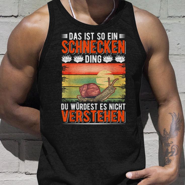 Das Ist So Ein Schnecken Ding Weinberg Snail Tank Top Geschenke für Ihn