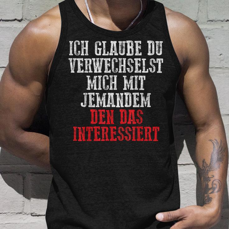 Duerwechselst Mich Den Das Interessiert Tank Top Geschenke für Ihn