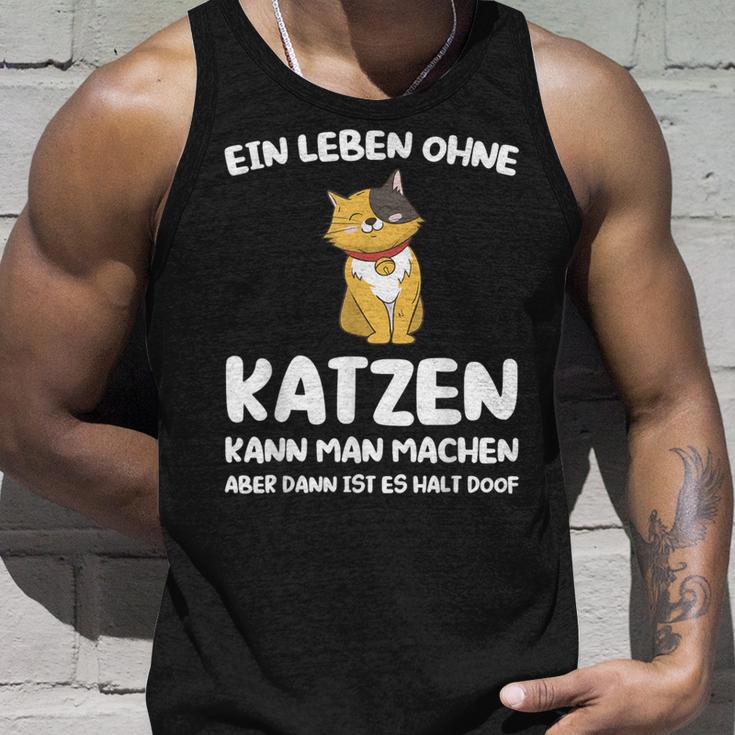 Ein Leben Ohne Katzen Ist Es Halt Doof Cat Animal S Tank Top Geschenke für Ihn