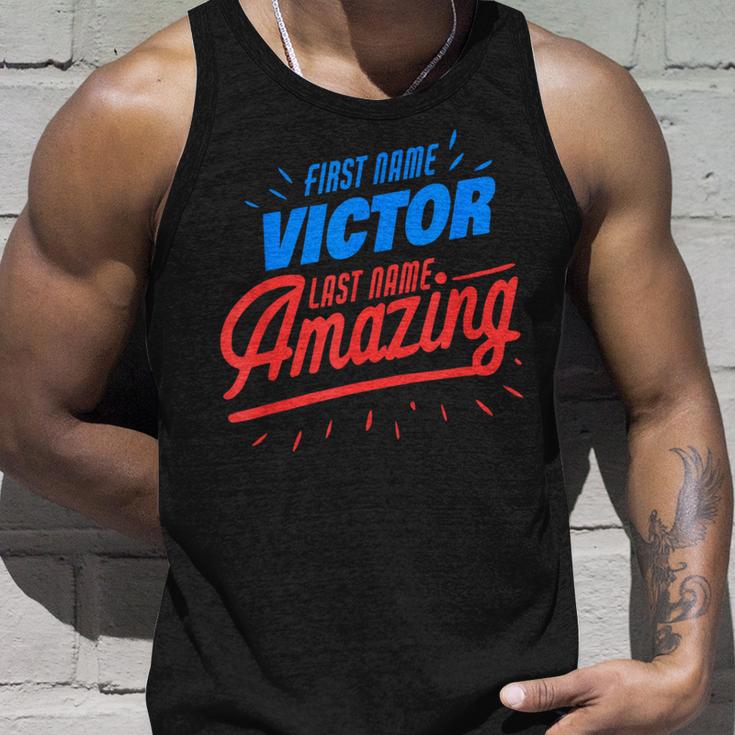 First Nameictor Surname Amazing ictor Saying Tank Top Geschenke für Ihn