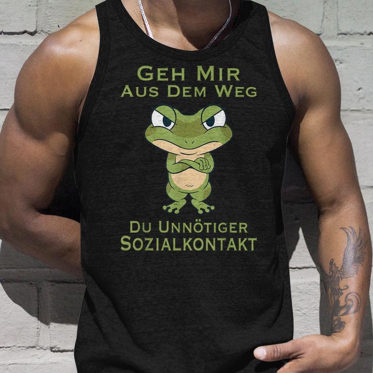 Frog Geh Mir Aus Dem Weg Du Unnötiger Sozialkontakt Geh Mir Aus Tank Top Geschenke für Ihn