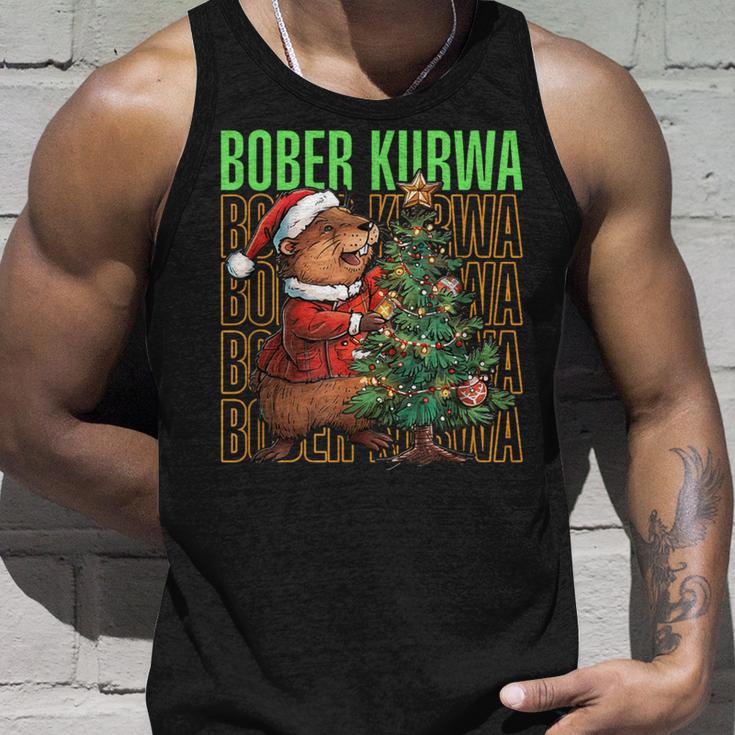 Polish Meme Christmas Bobr Kurwa Bober Bobr Tank Top Geschenke für Ihn