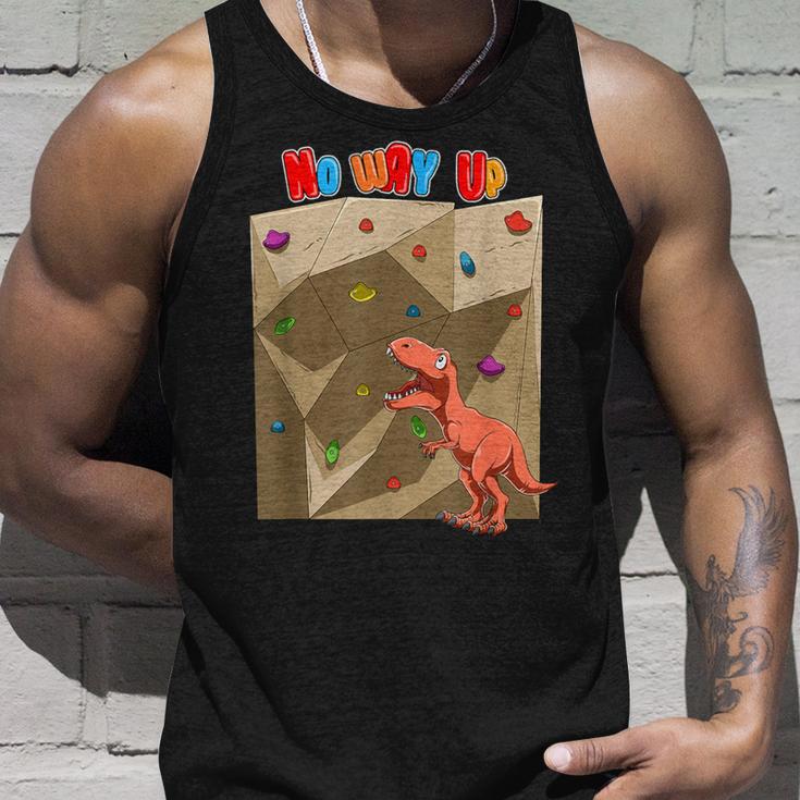 T-Rex Boulder Climbing Tank Top Geschenke für Ihn