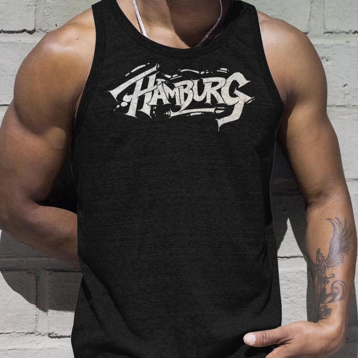 Hamburg City Graffiti Straßenkunst Handstyle Deutschland Hip Hop Tank Top Geschenke für Ihn