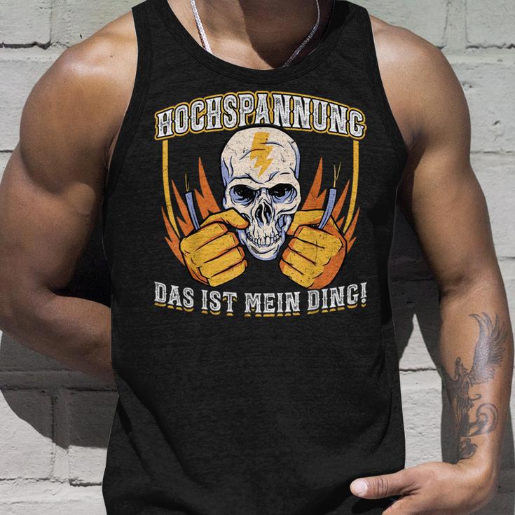 Hochspannung Das Ist Mein Ding Elektriker Tank Top Geschenke für Ihn